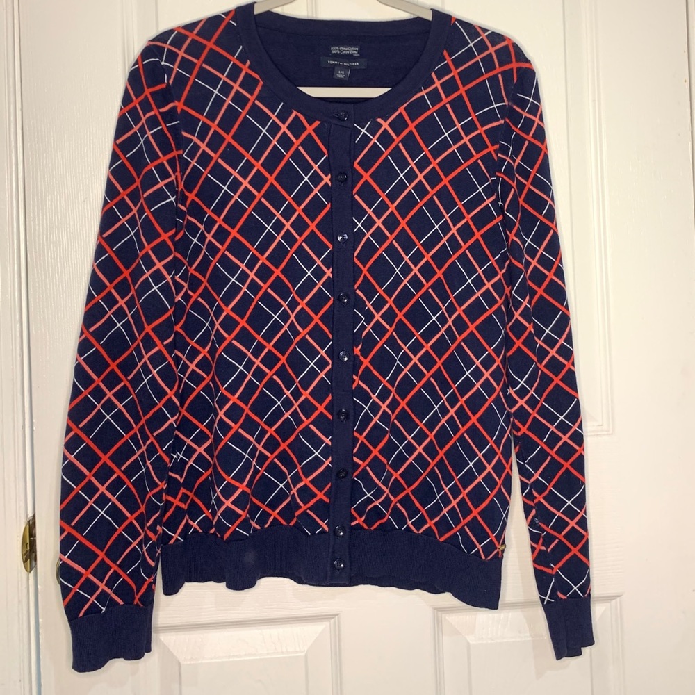 Tommy long sleeve cardigan 100% cotton